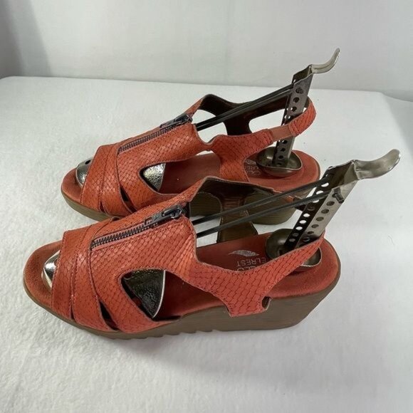 Aerosoles heel rest women's coral sandels 7.5 duffle bog leather - Picture 10 of 14